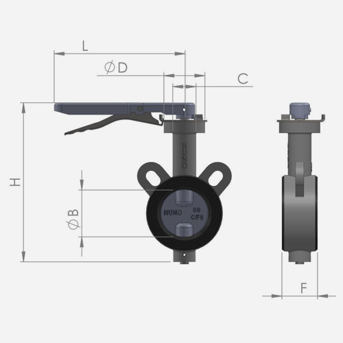 Cast Iron Butterfly Valve
